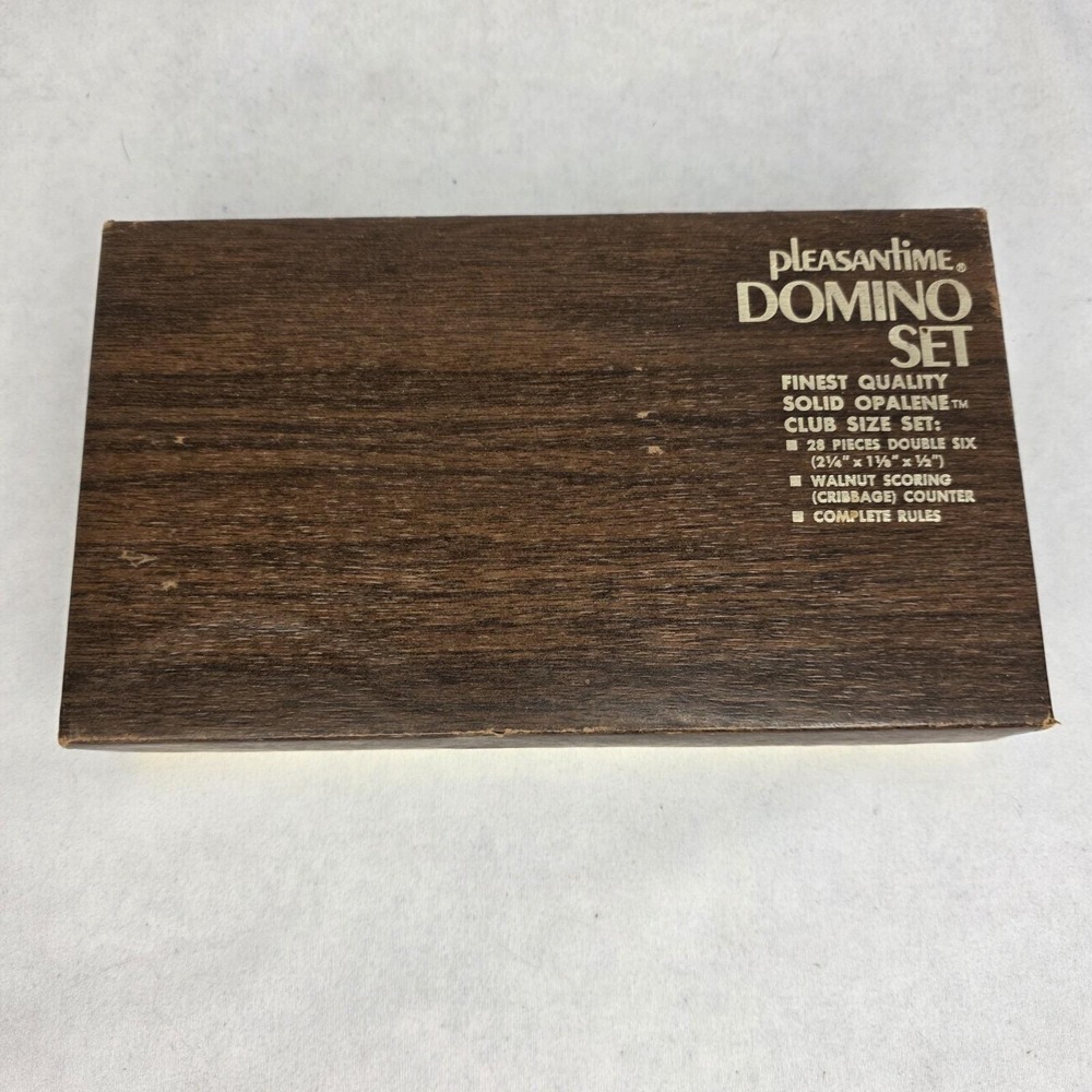 VTG Pleasantime Domino Club Size Set Finest Quality Solid Opalene 28 Double Six